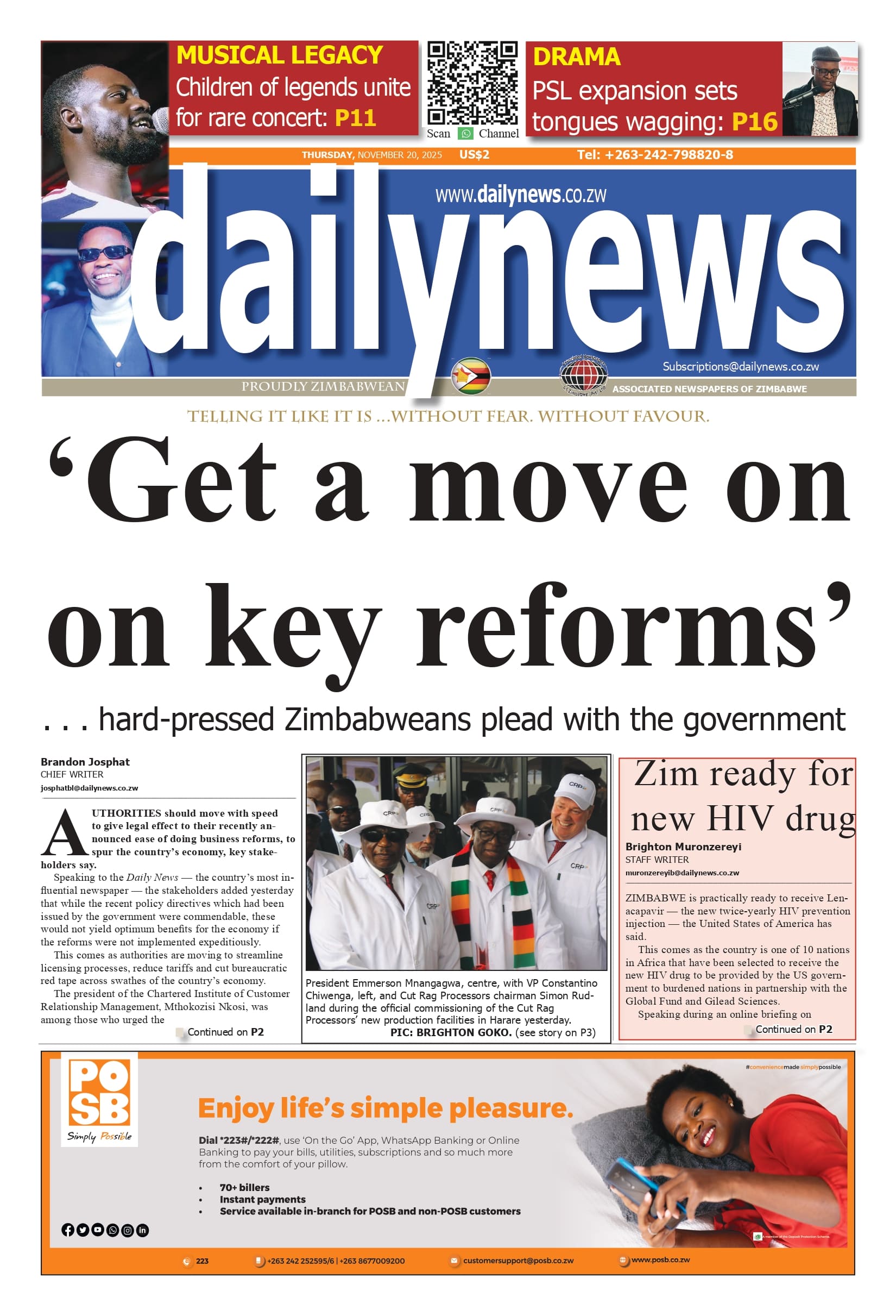 Thursday 20 November 2025